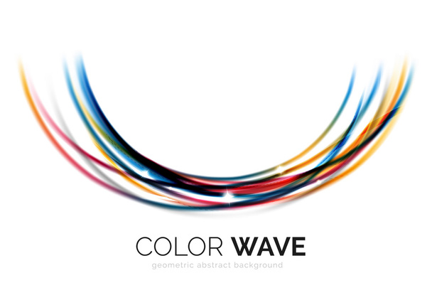 Elemento de diseño de onda de color abstracto - Vector, imagen
