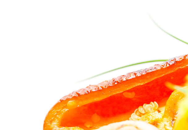 Grilled red paprika closeup. - Foto, Imagem