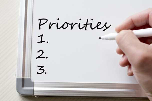 Priority, které jsou napsané na tabuli - Fotografie, Obrázek