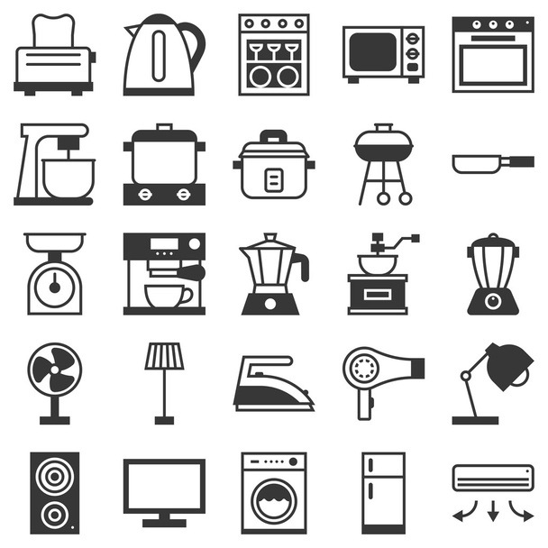 Vektor-Illustration von Haushaltsgeräten  - Vektor, Bild