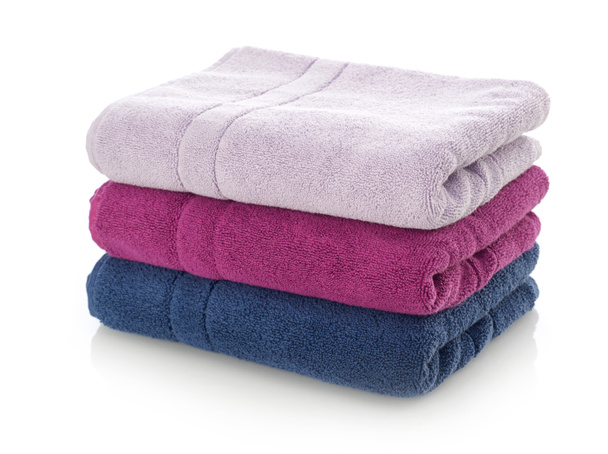 Towels stack on white - Photo, Image