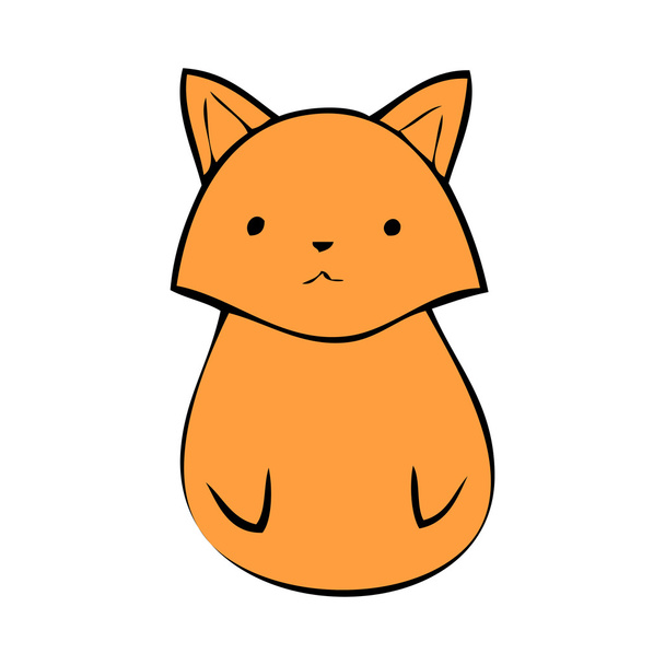 Red fox icon - Vector, Image