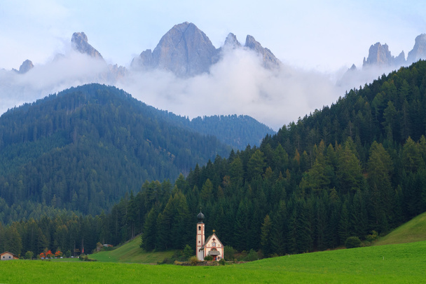 St Johann church of Santa Maddalena in the Dolomites - Photo, Image