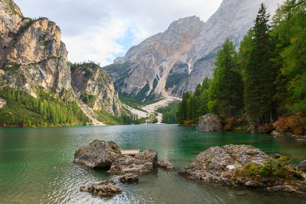 Braies lake in the Dolomites - Fotografie, Obrázek