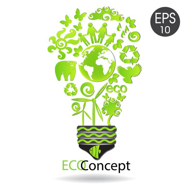 Creative Eco concept - Vector, Image