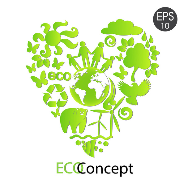 Зеленій землі ЕКО
 - Вектор, зображення