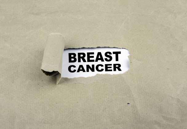 Inscription revealed on old paper - Breast Cancer - Photo, Image