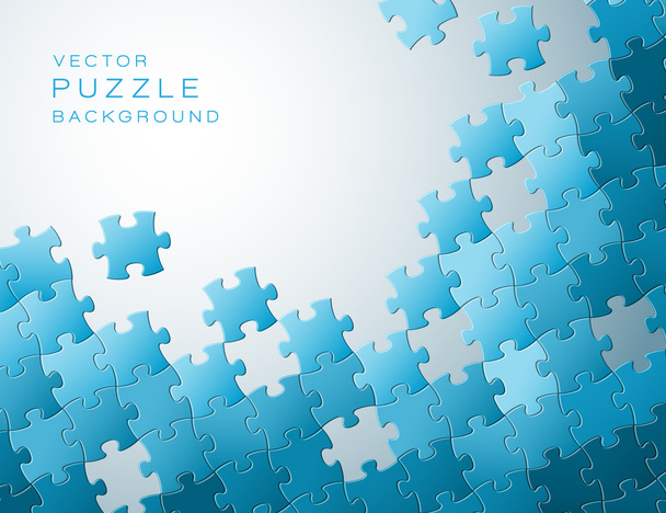 Készült kék puzzle darab vektor háttér - Vektor, kép