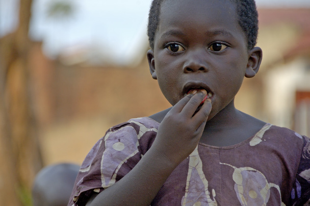 Unidentified children, Uganda Africa - 写真・画像