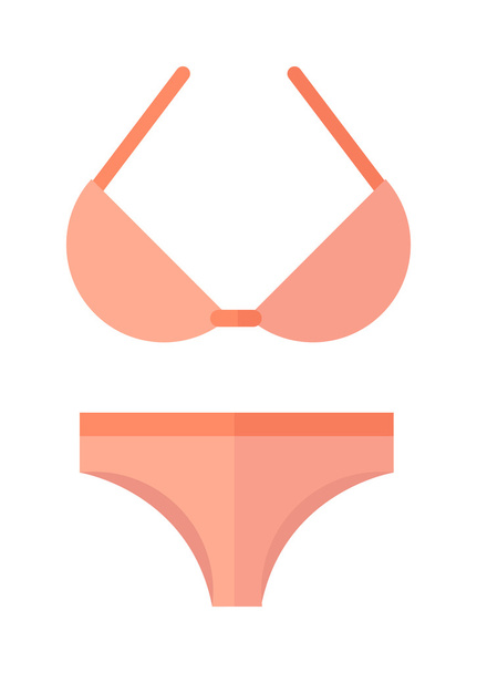 Swimsuit isolated on white - Vector, Image