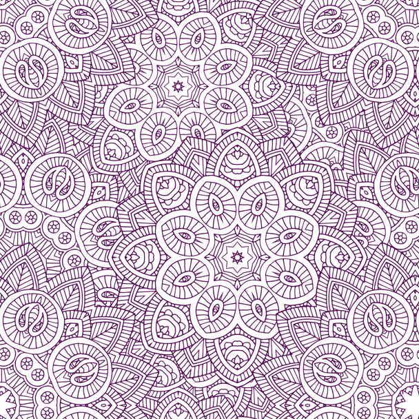 indian mandala seamless pattern - Διάνυσμα, εικόνα