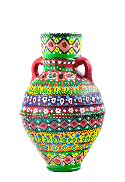 Єгипетський оформлена барвистими гончарного судини (Kolla) - Фото, зображення