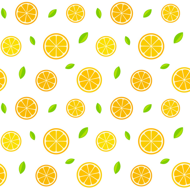 Seamless citrus pattern - Vektor, obrázek