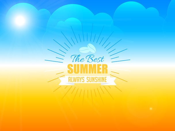 Summer Holidays Background - Vector, Image
