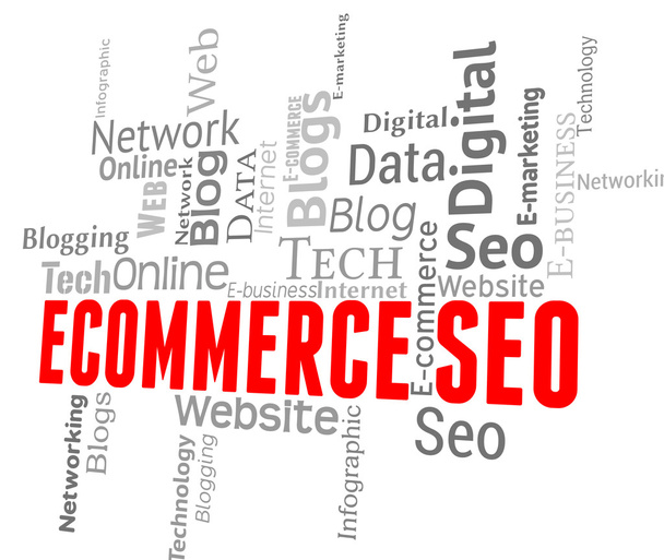 Ecommerce Seo Means Online Business And E-Commerce  - Photo, Image