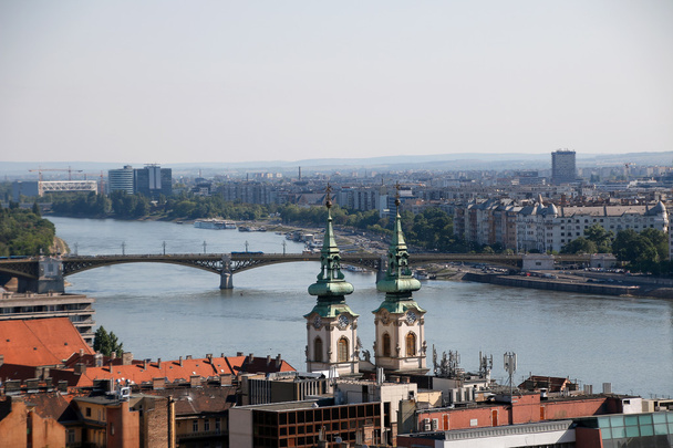 Panorama of Budapest with the Danube, Budapest, Hungary. - Valokuva, kuva