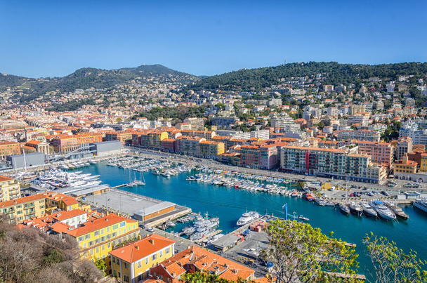 Pestrý panoramatický pohled na Nice - Fotografie, Obrázek
