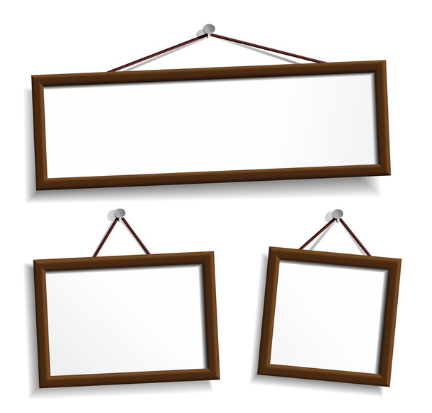 Empty frames for your presentation - Vector, Image