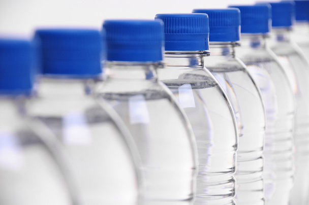 Water bottle lids blurred - Photo, Image