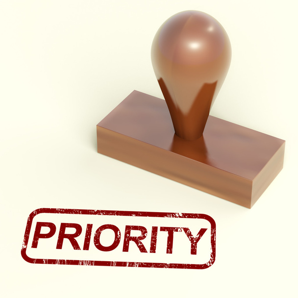 Priority Rubber Stamp Shows Urgent Rush Delivery - Photo, Image
