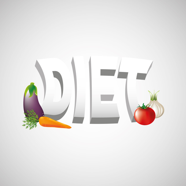 design de dieta saudável
 - Vetor, Imagem