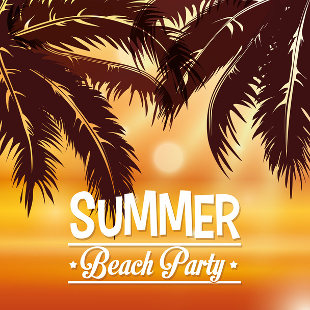 Beach design. Summer icon.  Colorful Illustration , vector - Vektori, kuva