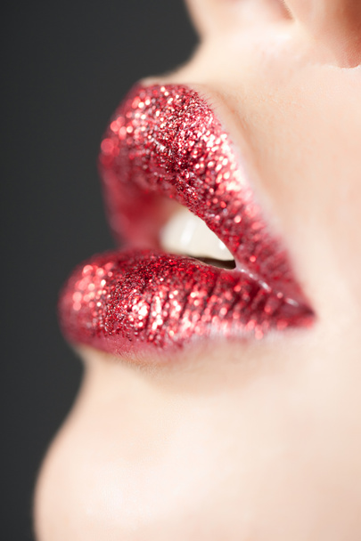 Rouge à lèvres brillantes
 - Photo, image