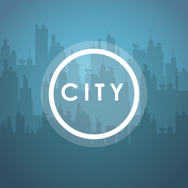 Diseño de ciudad. Icono del edificio. Ilustración colorida, vector
 - Vector, Imagen