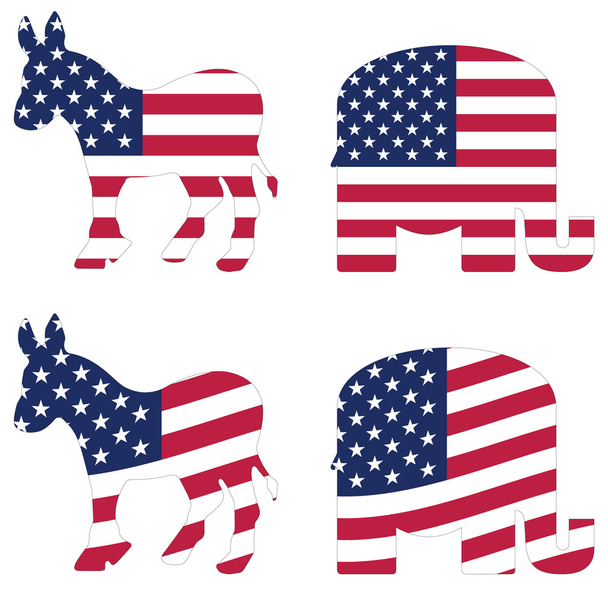 Amerikanische politische Symbole - Vektor, Bild