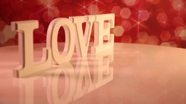 Szeretet jele, mint fogalom Valentin-nap   - Felvétel, videó