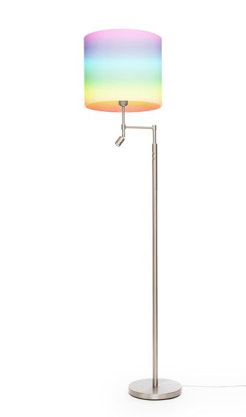 Лампа для пола Rainbow, изолированная
 - Фото, изображение