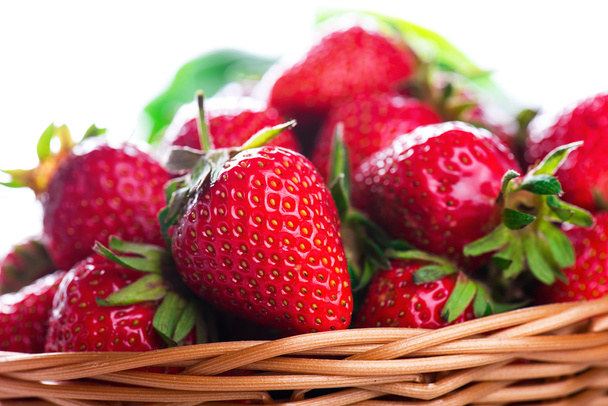 fraises fraîches close up photo avec espace blanc
 - Photo, image
