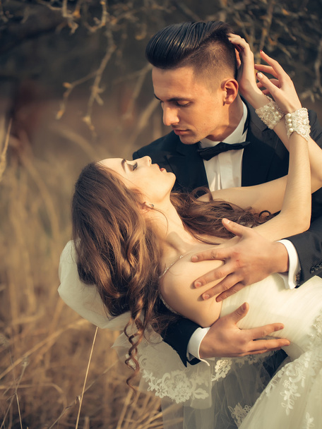 Sensual wedding couple - Valokuva, kuva