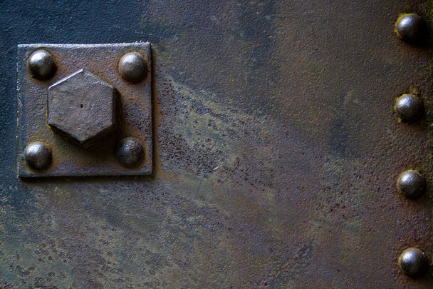 Egy csipetnyi rozsda fémes háttere - Fotó, kép
