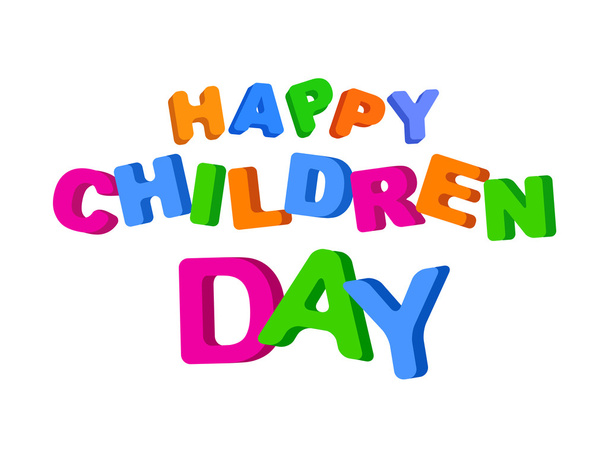 happy childrens day - Διάνυσμα, εικόνα