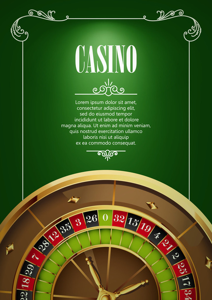 Banner with Casino Logo - Vector, Imagen