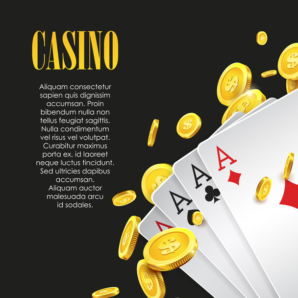Casino Poker poster  - Вектор,изображение