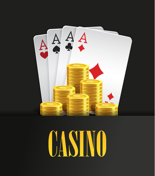 Casino poster template - Vettoriali, immagini
