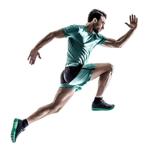 man runner jogger running  isolated - Valokuva, kuva