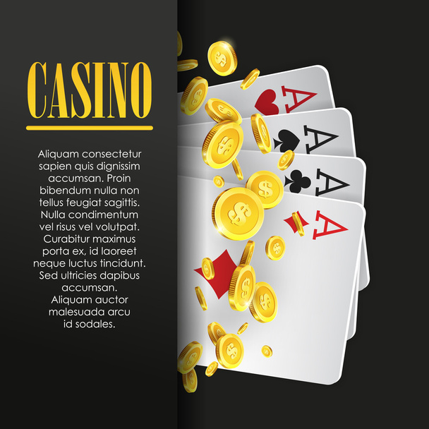 Casino Poker poster  - Vettoriali, immagini