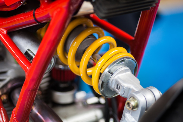 Motorcycle suspension detail - Photo, Image