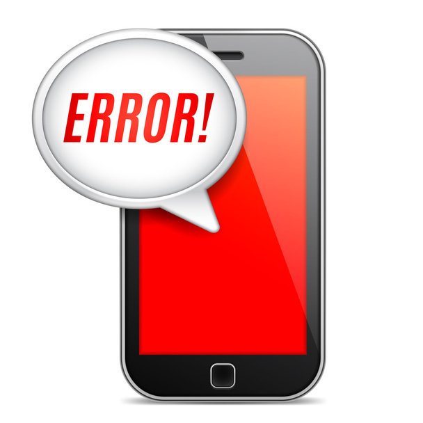 Mobile Phone Error Message - ベクター画像
