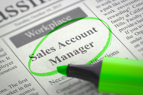 We are Hiring Sales Account Manager. - Photo, Image