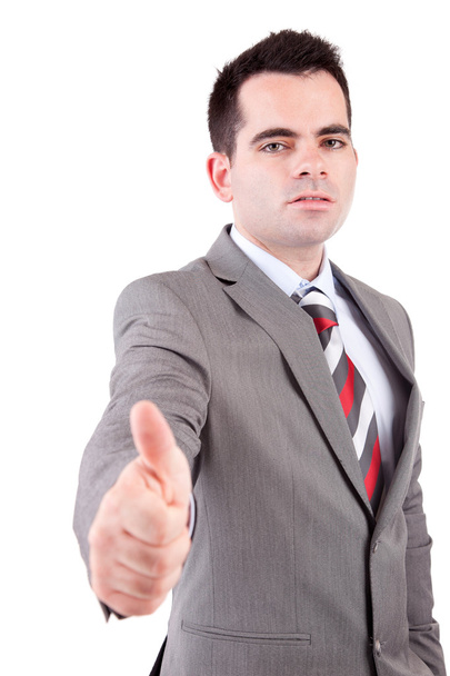 Business man showing thumb up - Фото, изображение