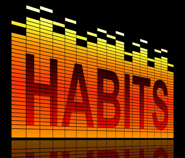 Habit levels concept. - Photo, Image