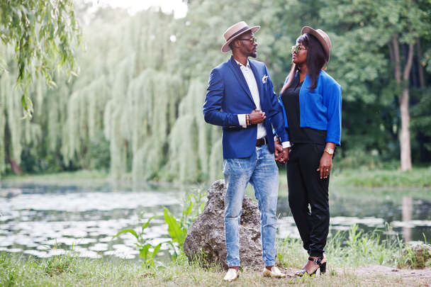 Rich and stylish african american couple  - Foto, Imagem