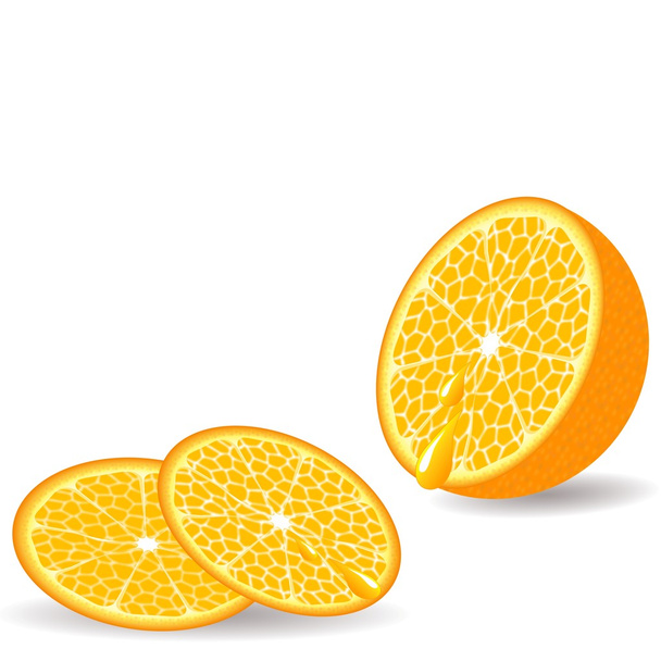 Sliced orange - Fotoğraf, Görsel