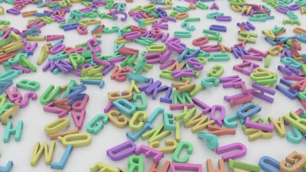 Alphabet Buchstaben Farben - Filmmaterial, Video