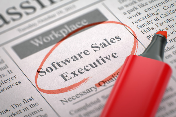 Most Hiring szoftver Sales Executive. - Fotó, kép