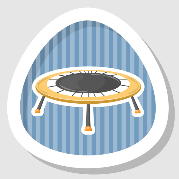 Kolorowe ikony trampolina - Wektor, obraz